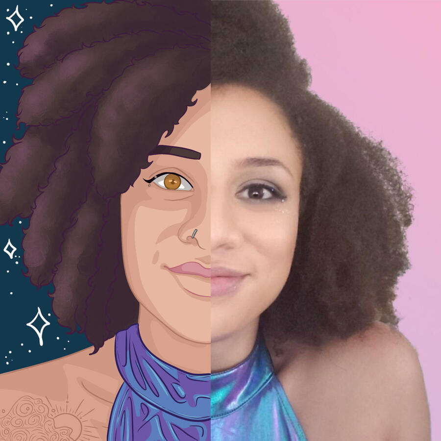 Rowan Jewels as Rowan (they/them)