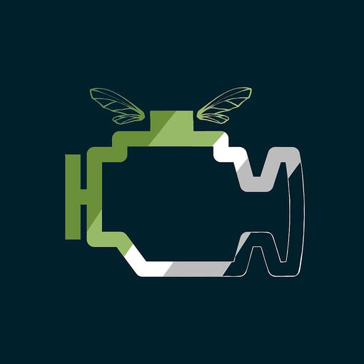 Aromantic pride Transmission Folklore logo