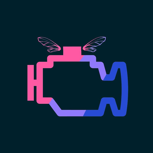 Bisexual pride Transmission Folklore logo